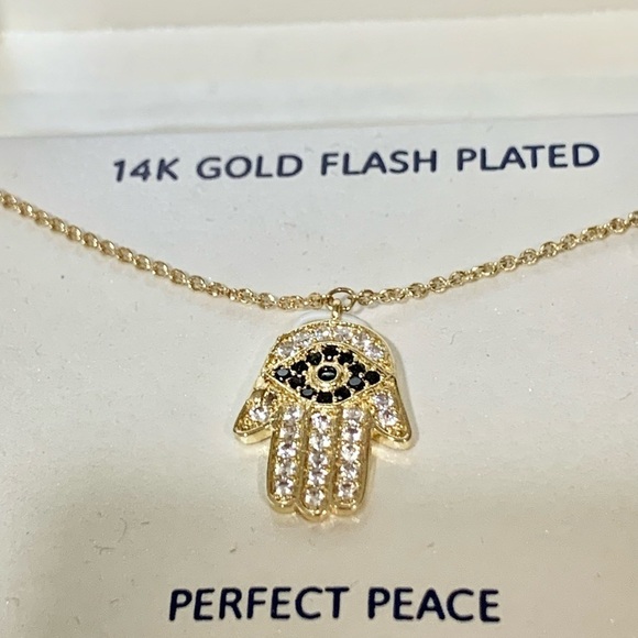 NWT gratitude and grace Hamsa necklace gold 💎💍❤️ - Picture 3 of 8
